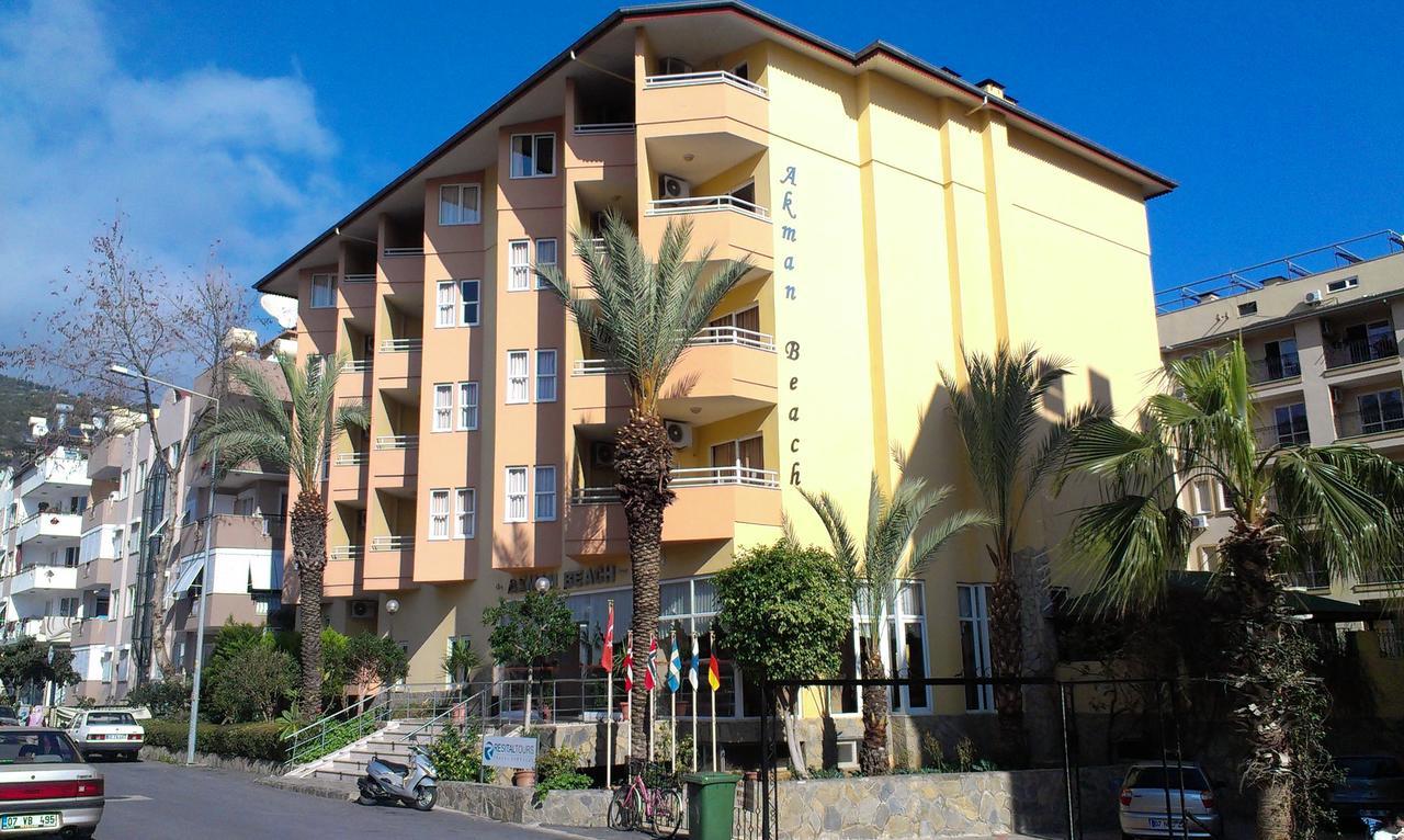 Akman Beach Apart Otel Alanya Exteriör bild