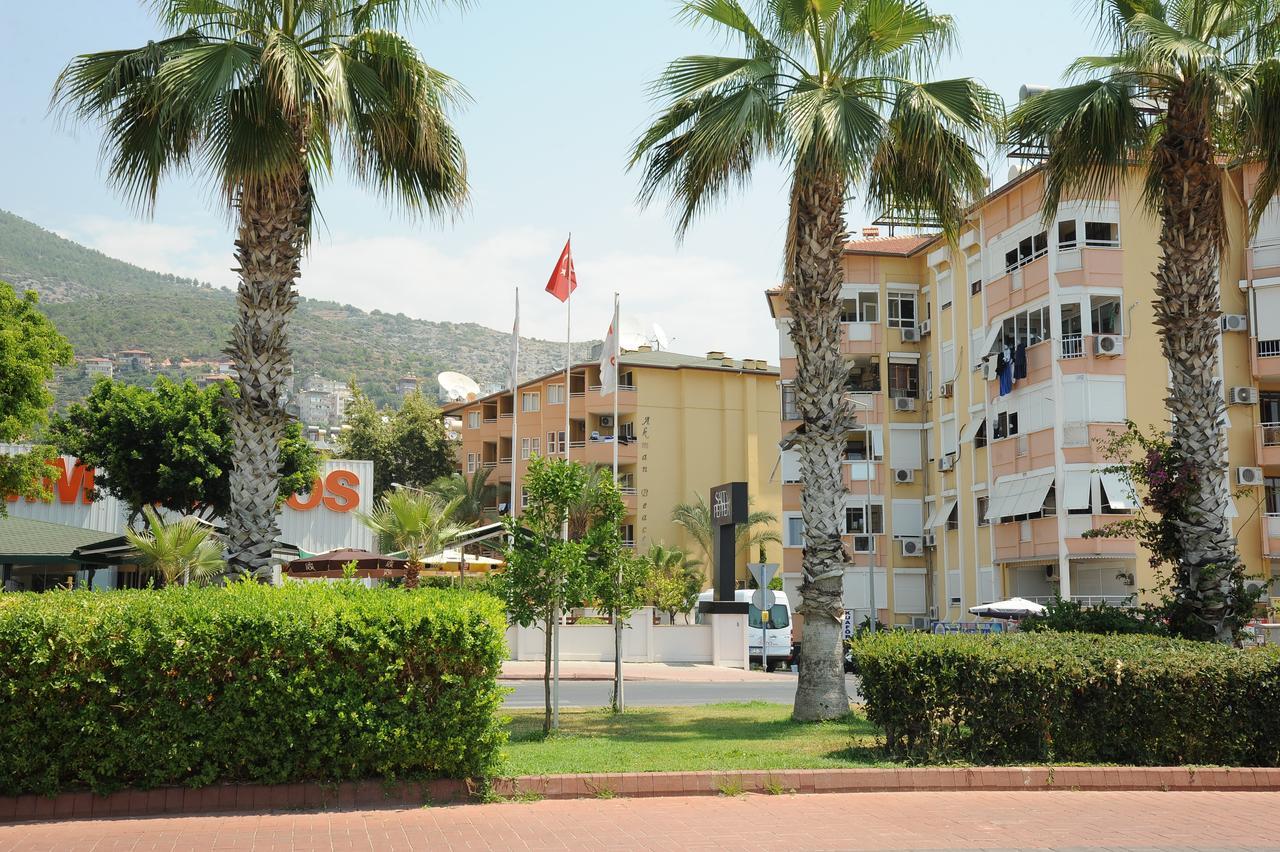 Akman Beach Apart Otel Alanya Exteriör bild
